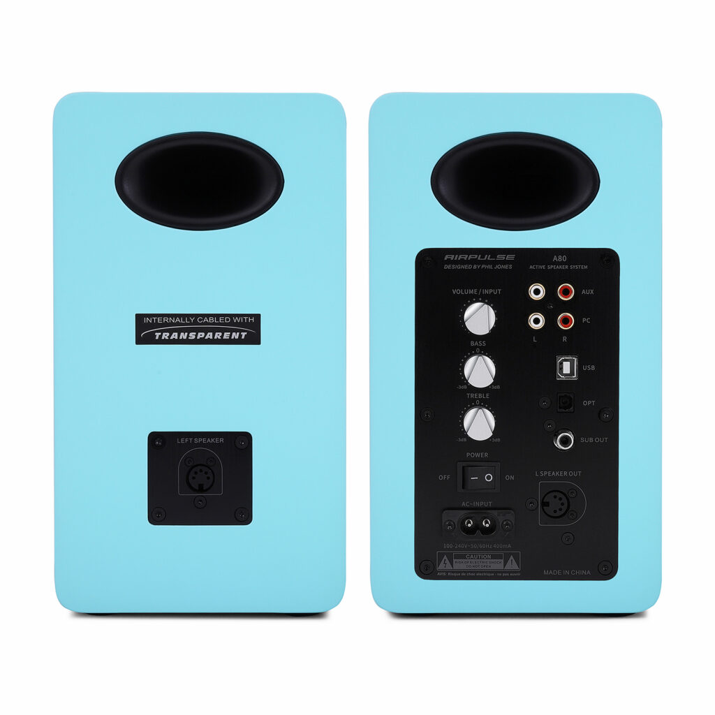 ELECTRIC BLUE AIRPULSE A80 ACTIVE SPEAKERS
Plug & Play High Resolution Audio for The Next Generation of Hifi Listeners
